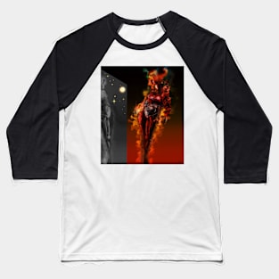 Machine Nightmare {Red} [ Fantasy Figure Illustration ] Baseball T-Shirt